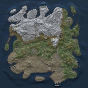 Thumbnail Rust Map: Procedural Map, Size: 4000, Seed: 754892002, 19 Monuments