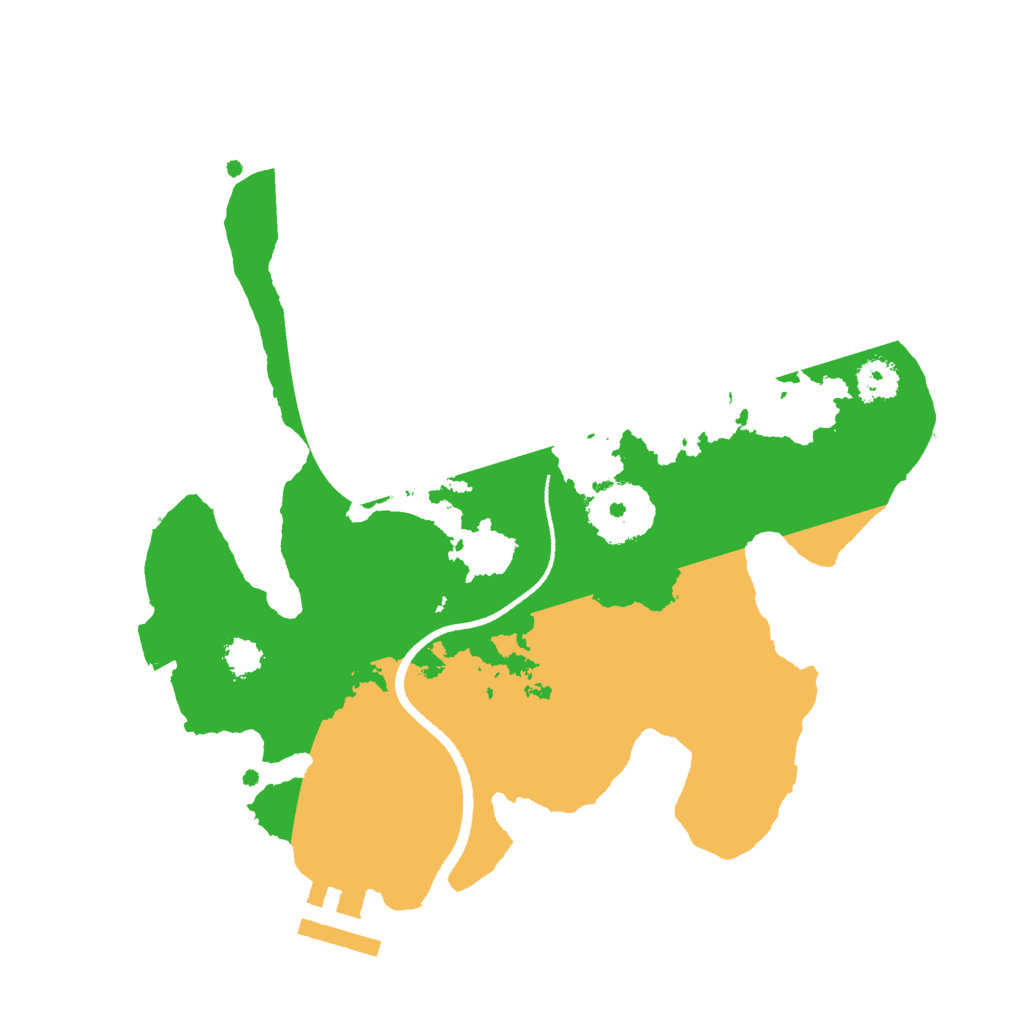 Biome Rust Map: Procedural Map, Size: 2500, Seed: 2120546947