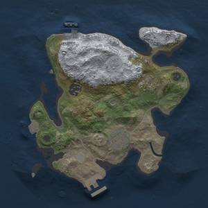 Thumbnail Rust Map: Procedural Map, Size: 2500, Seed: 2120546947, 10 Monuments