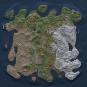 Thumbnail Rust Map: Procedural Map, Size: 4000, Seed: 514584478, 18 Monuments