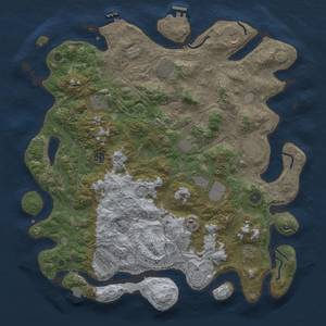 Thumbnail Rust Map: Procedural Map, Size: 4500, Seed: 282151855, 19 Monuments