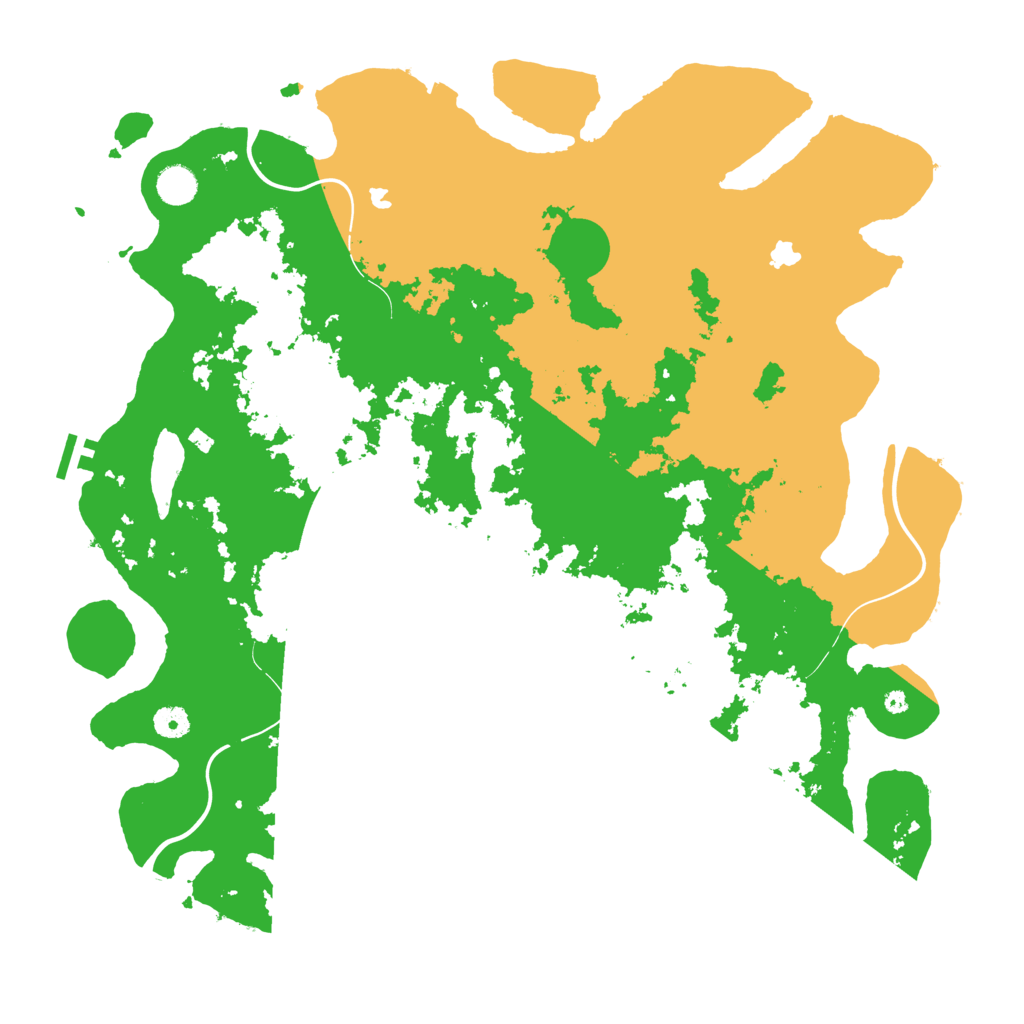 Biome Rust Map: Procedural Map, Size: 4500, Seed: 282151855