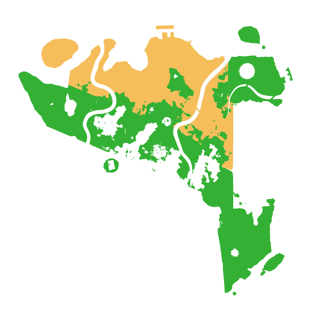Biome Rust Map: Procedural Map, Size: 3500, Seed: 56294598