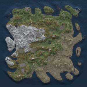 Thumbnail Rust Map: Procedural Map, Size: 4250, Seed: 1675314849, 19 Monuments