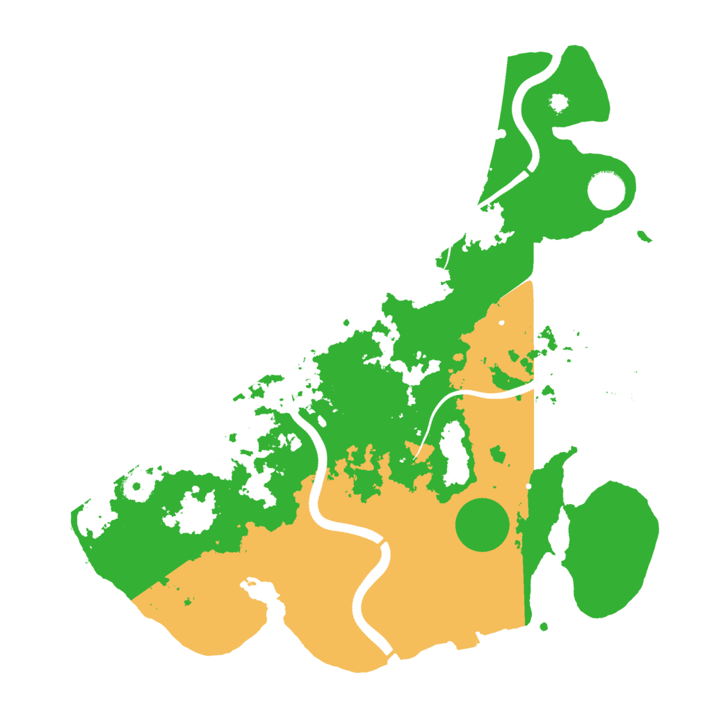 Biome Rust Map: Procedural Map, Size: 3500, Seed: 240542796