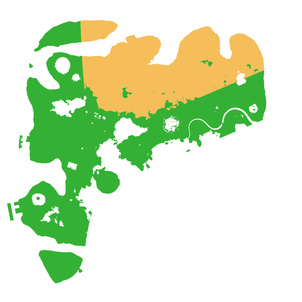 Biome Rust Map: Procedural Map, Size: 3500, Seed: 26946696