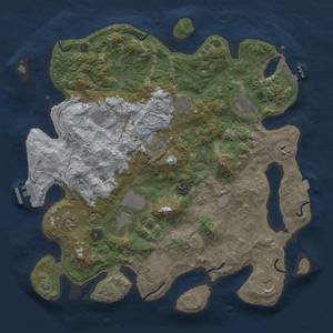 Thumbnail Rust Map: Procedural Map, Size: 4000, Seed: 20240802, 19 Monuments