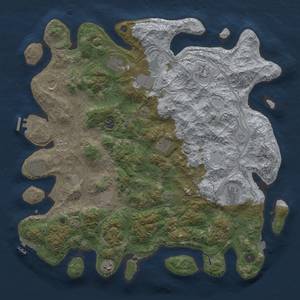 Thumbnail Rust Map: Procedural Map, Size: 4500, Seed: 1071436785, 19 Monuments