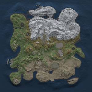 Thumbnail Rust Map: Procedural Map, Size: 3500, Seed: 119466924, 17 Monuments