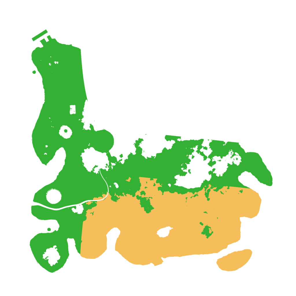 Biome Rust Map: Procedural Map, Size: 3500, Seed: 119466924