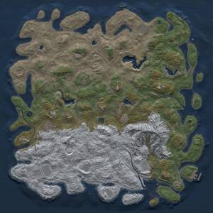 Thumbnail Rust Map: Procedural Map, Size: 5500, Seed: 182432123, 16 Monuments