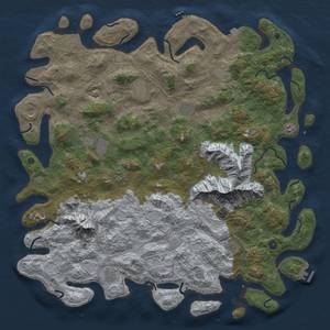 Thumbnail Rust Map: Procedural Map, Size: 5500, Seed: 182432123, 19 Monuments