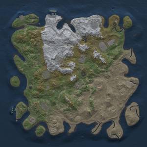 Thumbnail Rust Map: Procedural Map, Size: 4250, Seed: 553906807, 19 Monuments