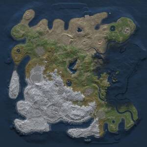 Thumbnail Rust Map: Procedural Map, Size: 4000, Seed: 1999622067, 16 Monuments
