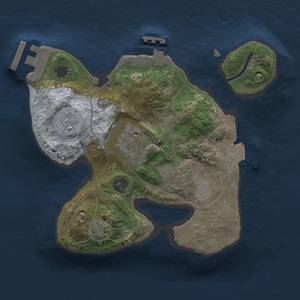 Thumbnail Rust Map: Procedural Map, Size: 2000, Seed: 1739086248, 8 Monuments