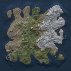 Thumbnail Rust Map: Procedural Map, Size: 3200, Seed: 1471078313, 15 Monuments