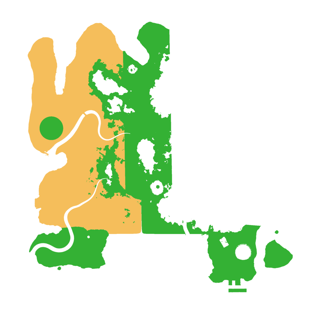 Biome Rust Map: Procedural Map, Size: 3500, Seed: 231674153