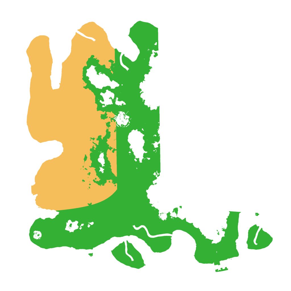 Biome Rust Map: Procedural Map, Size: 3500, Seed: 231674153