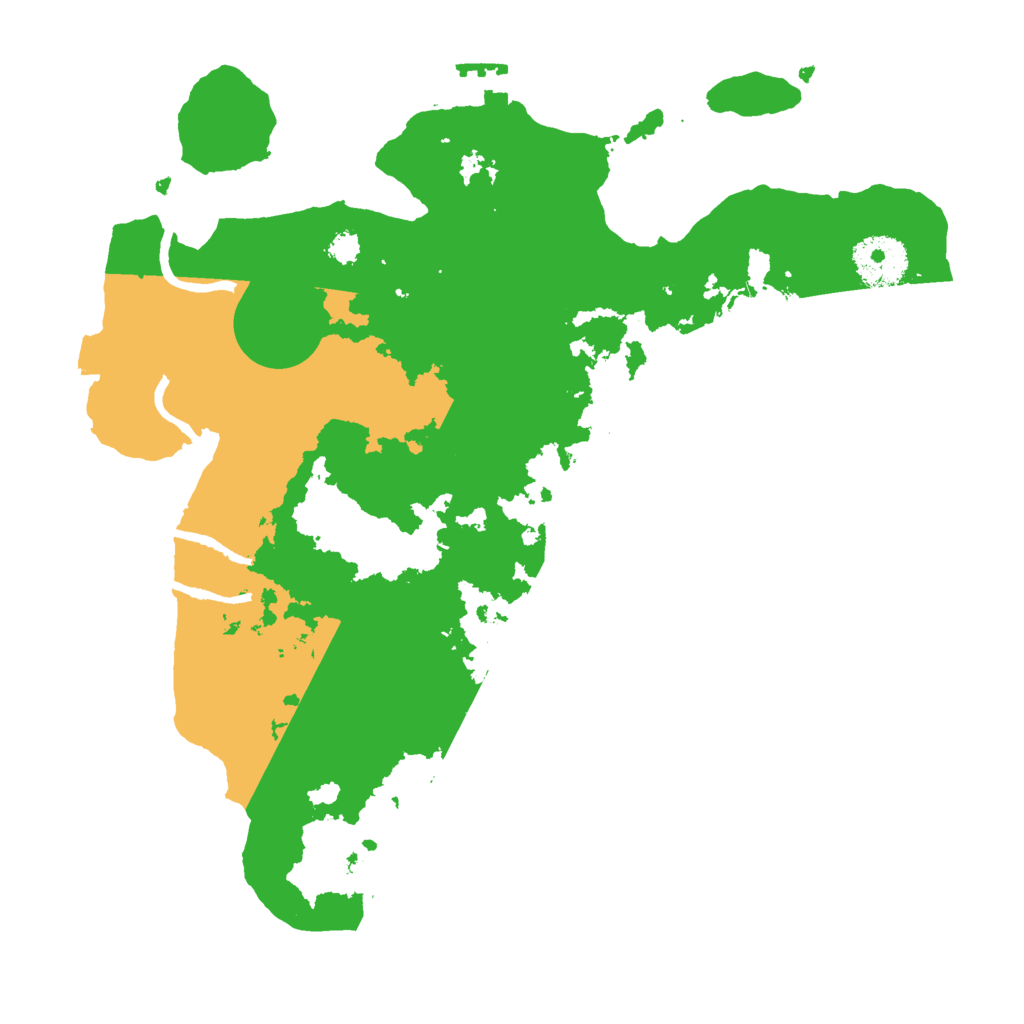 Biome Rust Map: Procedural Map, Size: 3000, Seed: 2536777