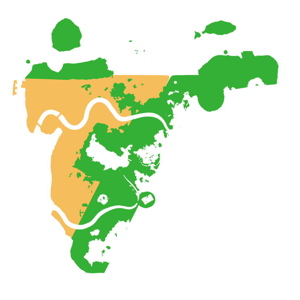 Biome Rust Map: Procedural Map, Size: 3000, Seed: 2536777