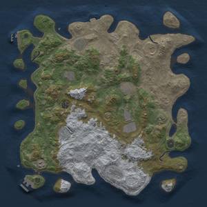 Thumbnail Rust Map: Procedural Map, Size: 4250, Seed: 6784667, 19 Monuments