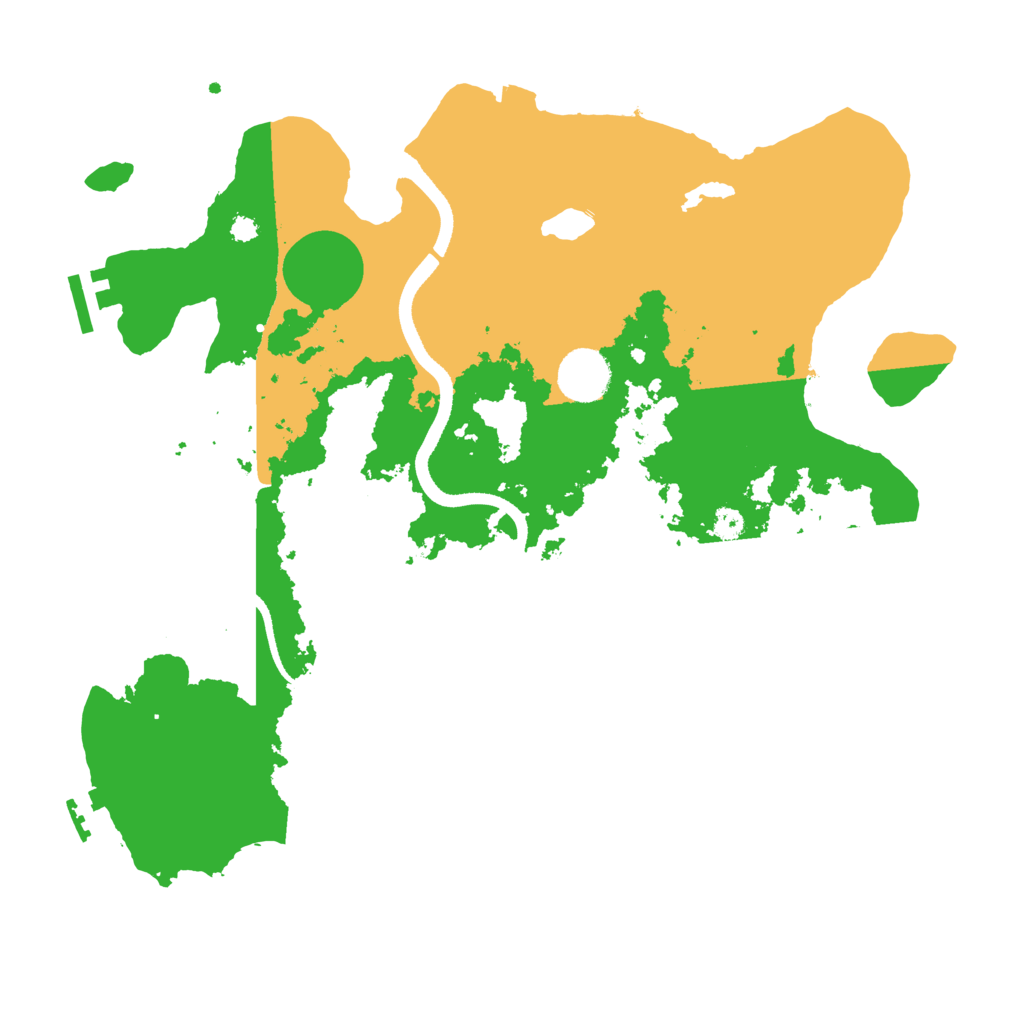 Biome Rust Map: Procedural Map, Size: 3500, Seed: 37184049