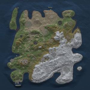 Thumbnail Rust Map: Procedural Map, Size: 3400, Seed: 1600232894, 16 Monuments