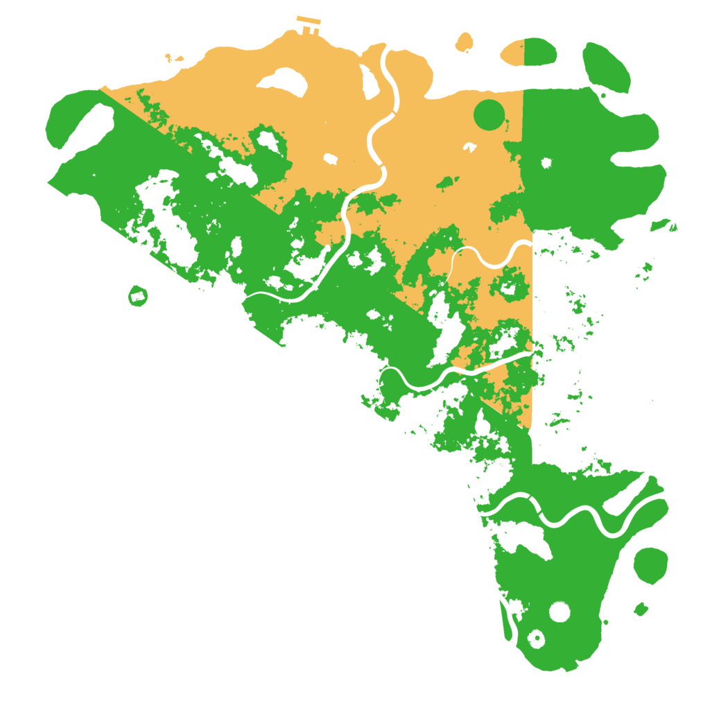 Biome Rust Map: Procedural Map, Size: 6000, Seed: 1434436266