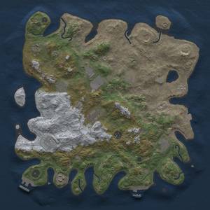 Thumbnail Rust Map: Procedural Map, Size: 4000, Seed: 1020651133, 19 Monuments