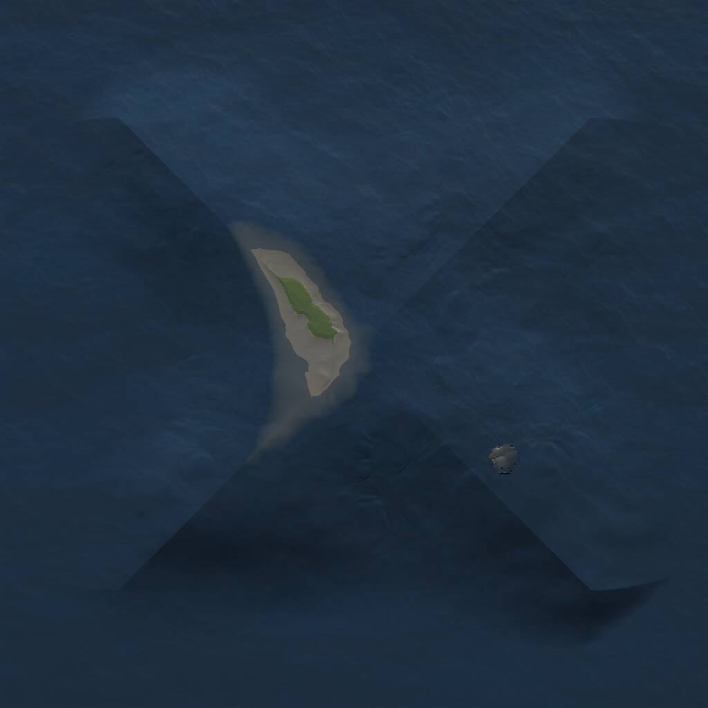 Rust Map: Procedural Map, Size: 1000, Seed: 54366, 1 Monuments