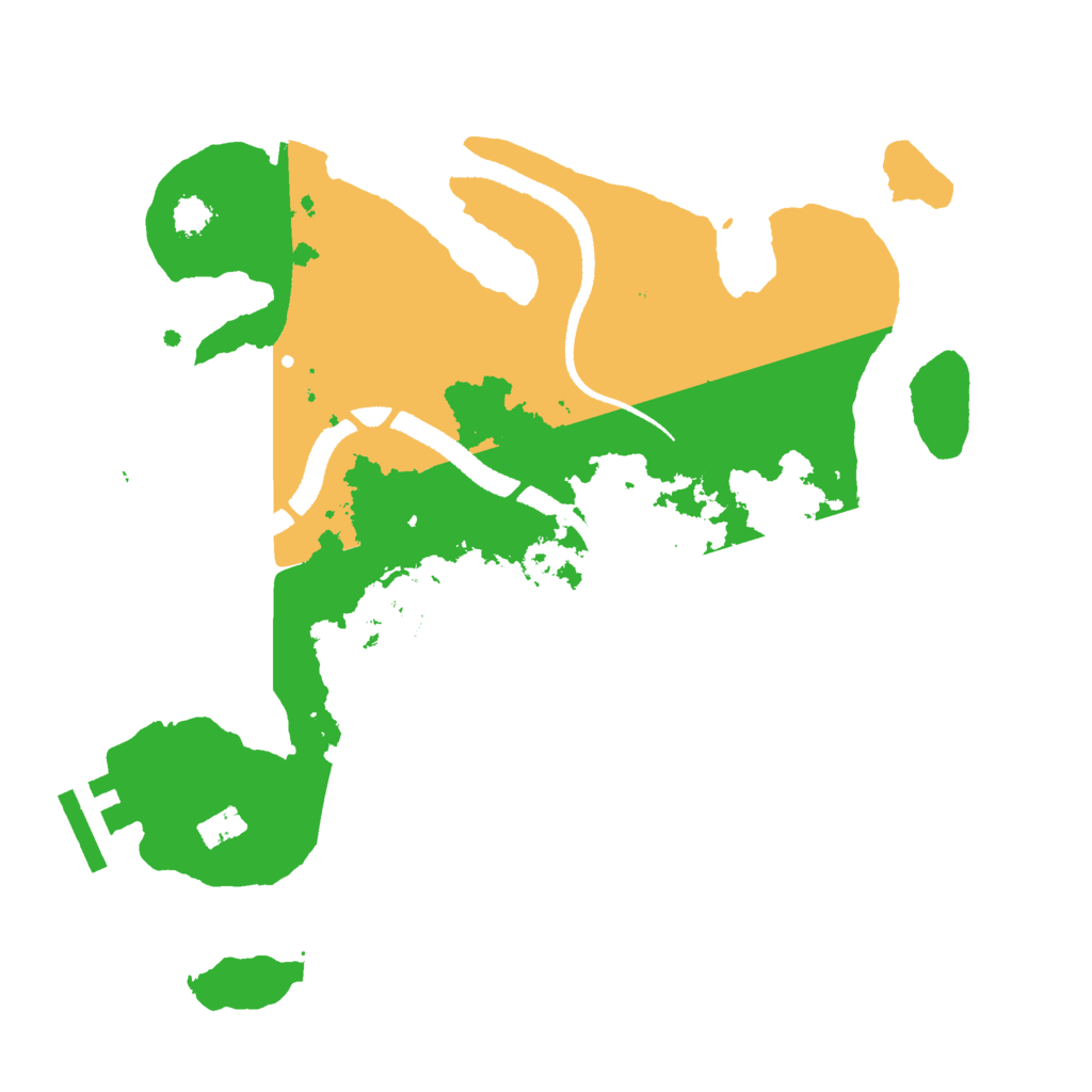 Biome Rust Map: Procedural Map, Size: 2600, Seed: 8013