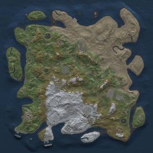 Thumbnail Rust Map: Procedural Map, Size: 4250, Seed: 1617383566, 19 Monuments