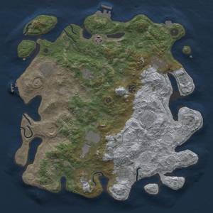 Thumbnail Rust Map: Procedural Map, Size: 4000, Seed: 796418766, 19 Monuments