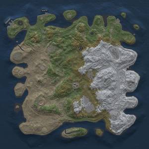 Thumbnail Rust Map: Procedural Map, Size: 4250, Seed: 927473811, 18 Monuments