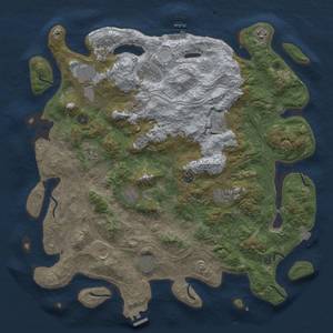 Thumbnail Rust Map: Procedural Map, Size: 4500, Seed: 939346753, 19 Monuments