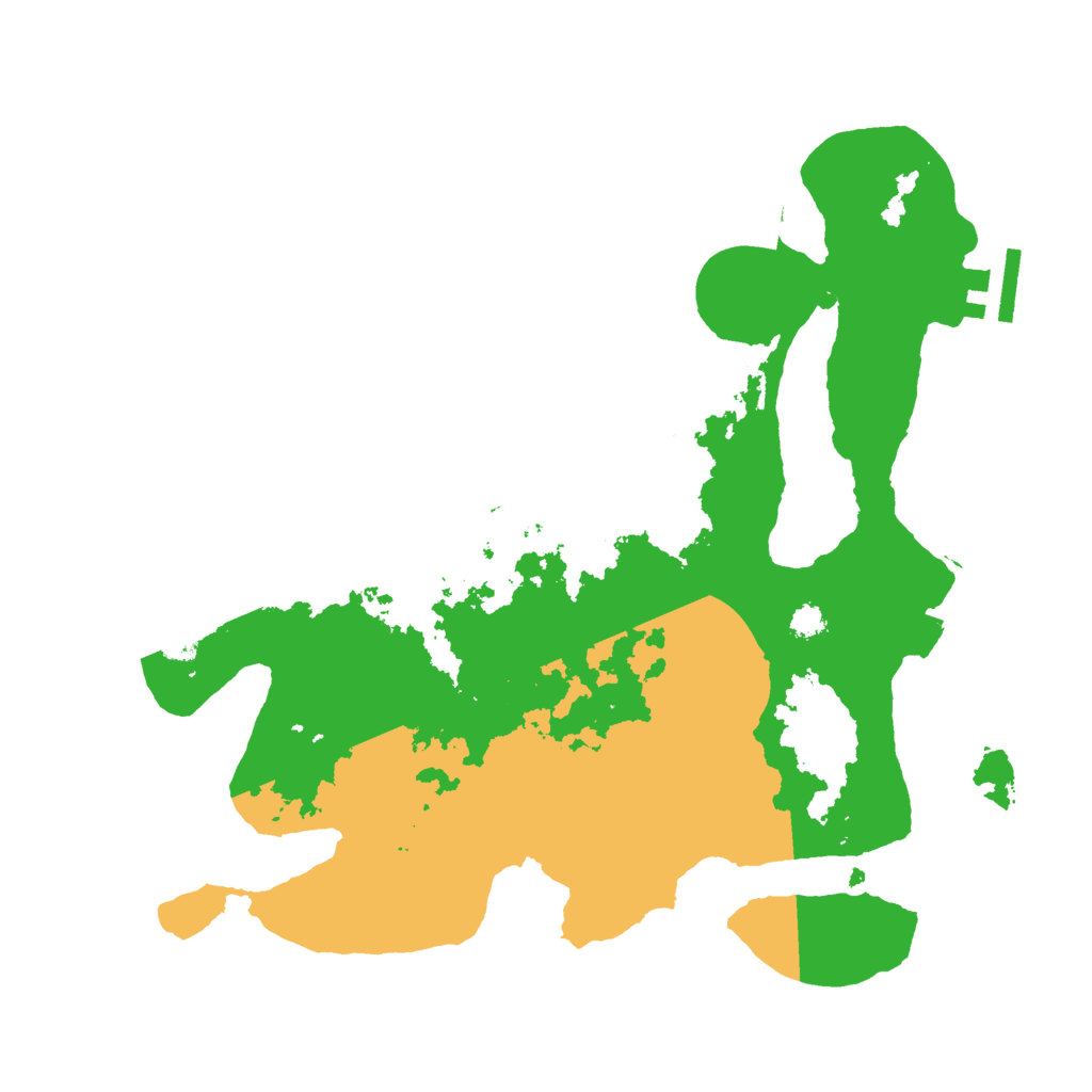 Biome Rust Map: Procedural Map, Size: 3000, Seed: 1492764054