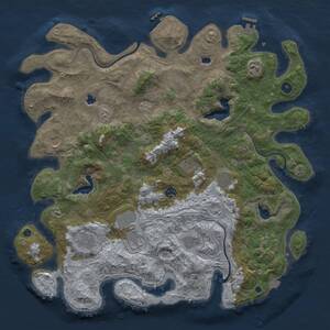 Thumbnail Rust Map: Procedural Map, Size: 4500, Seed: 1463207552, 16 Monuments