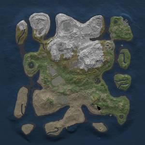 Thumbnail Rust Map: Procedural Map, Size: 3500, Seed: 456789, 15 Monuments