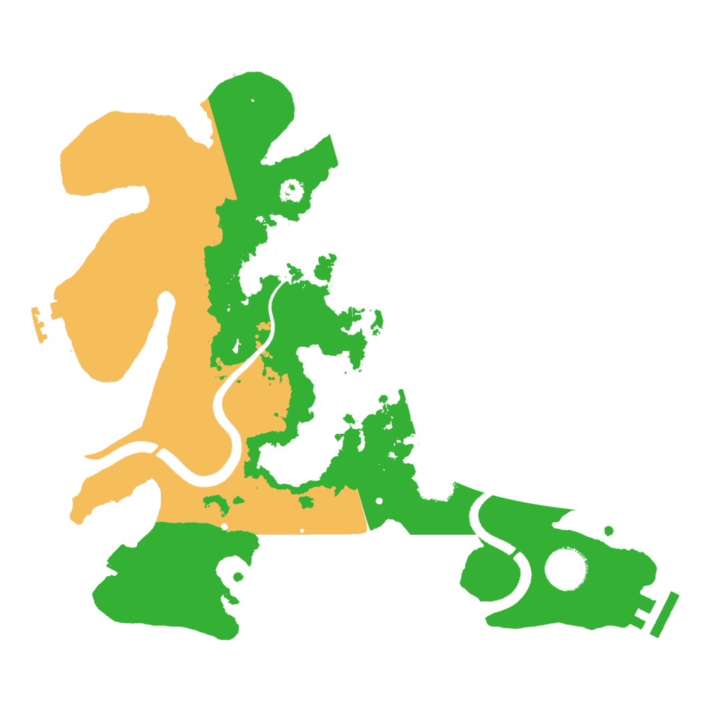 Biome Rust Map: Procedural Map, Size: 3000, Seed: 22481