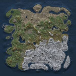 Thumbnail Rust Map: Procedural Map, Size: 4250, Seed: 95858, 14 Monuments
