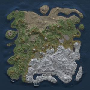 Thumbnail Rust Map: Procedural Map, Size: 4250, Seed: 95858, 19 Monuments