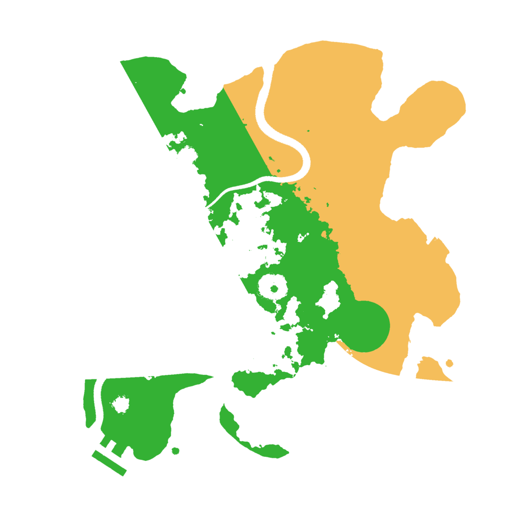 Biome Rust Map: Procedural Map, Size: 2790, Seed: 1415225123