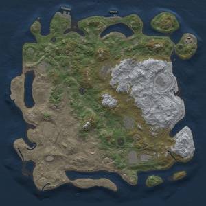 Thumbnail Rust Map: Procedural Map, Size: 4250, Seed: 94483705, 19 Monuments