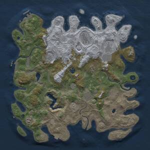 Thumbnail Rust Map: Procedural Map, Size: 4250, Seed: 1378193697, 15 Monuments