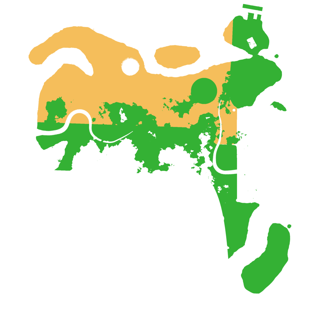 Biome Rust Map: Procedural Map, Size: 3200, Seed: 732984967