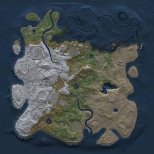Thumbnail Rust Map: Procedural Map, Size: 4000, Seed: 54672210, 15 Monuments