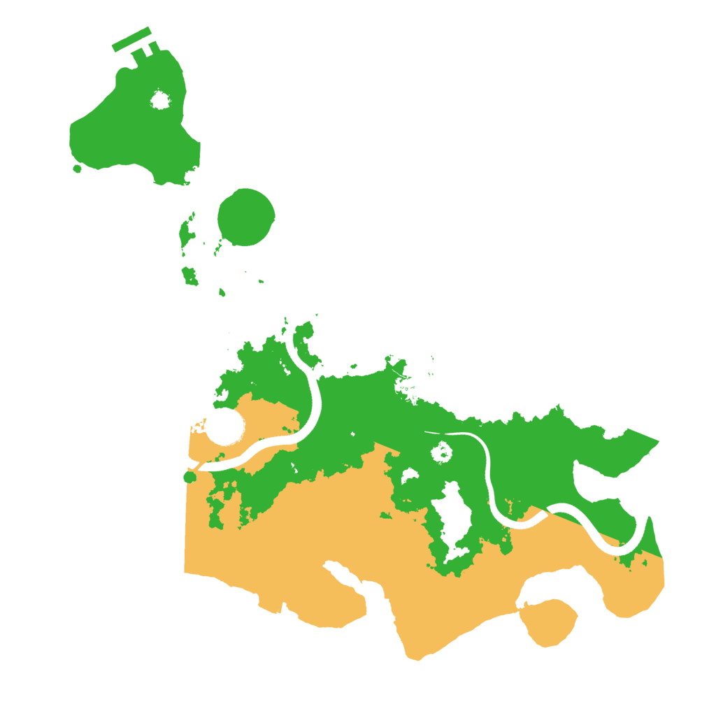 Biome Rust Map: Procedural Map, Size: 3500, Seed: 97677627