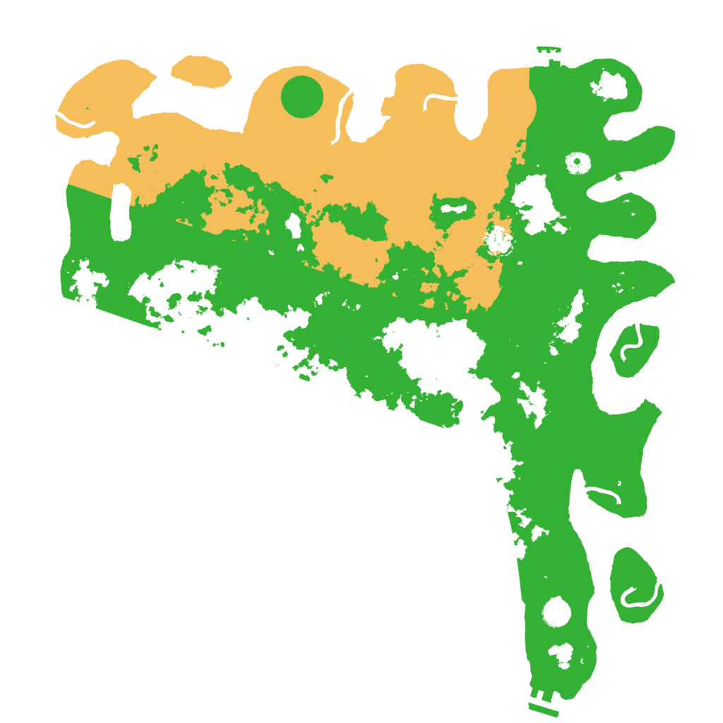 Biome Rust Map: Procedural Map, Size: 4500, Seed: 1999215894