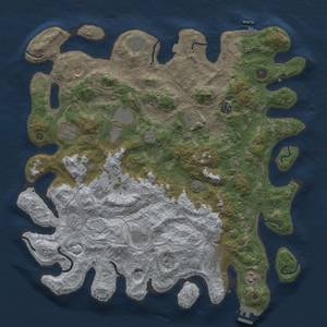 Thumbnail Rust Map: Procedural Map, Size: 4500, Seed: 1999215894, 19 Monuments