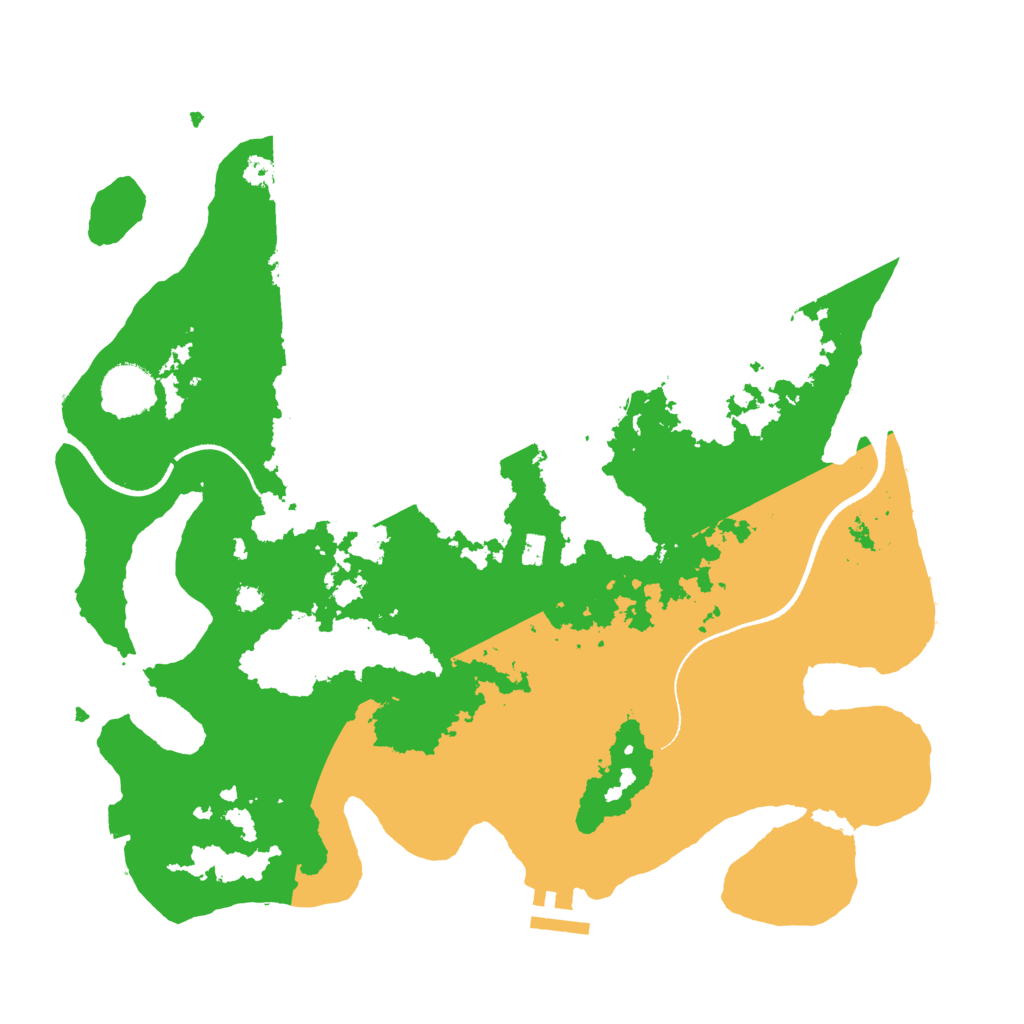 Biome Rust Map: Procedural Map, Size: 3500, Seed: 774864232